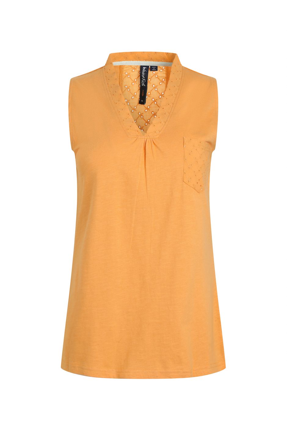 Ainey Broidery Pocket Vest Mango