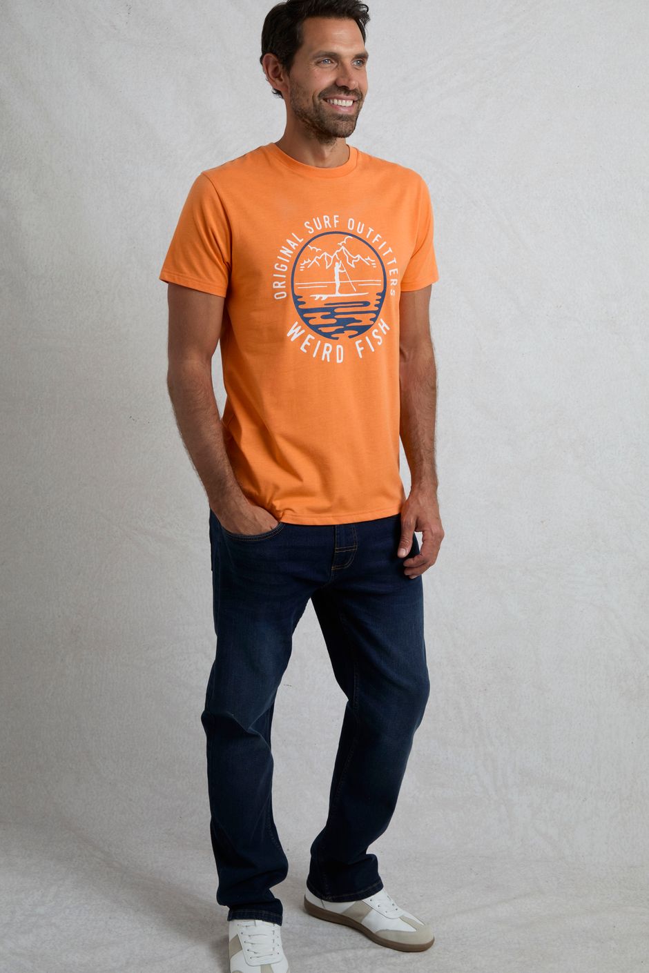 The Row Front Print Graphic T-Shirt Pumpkin