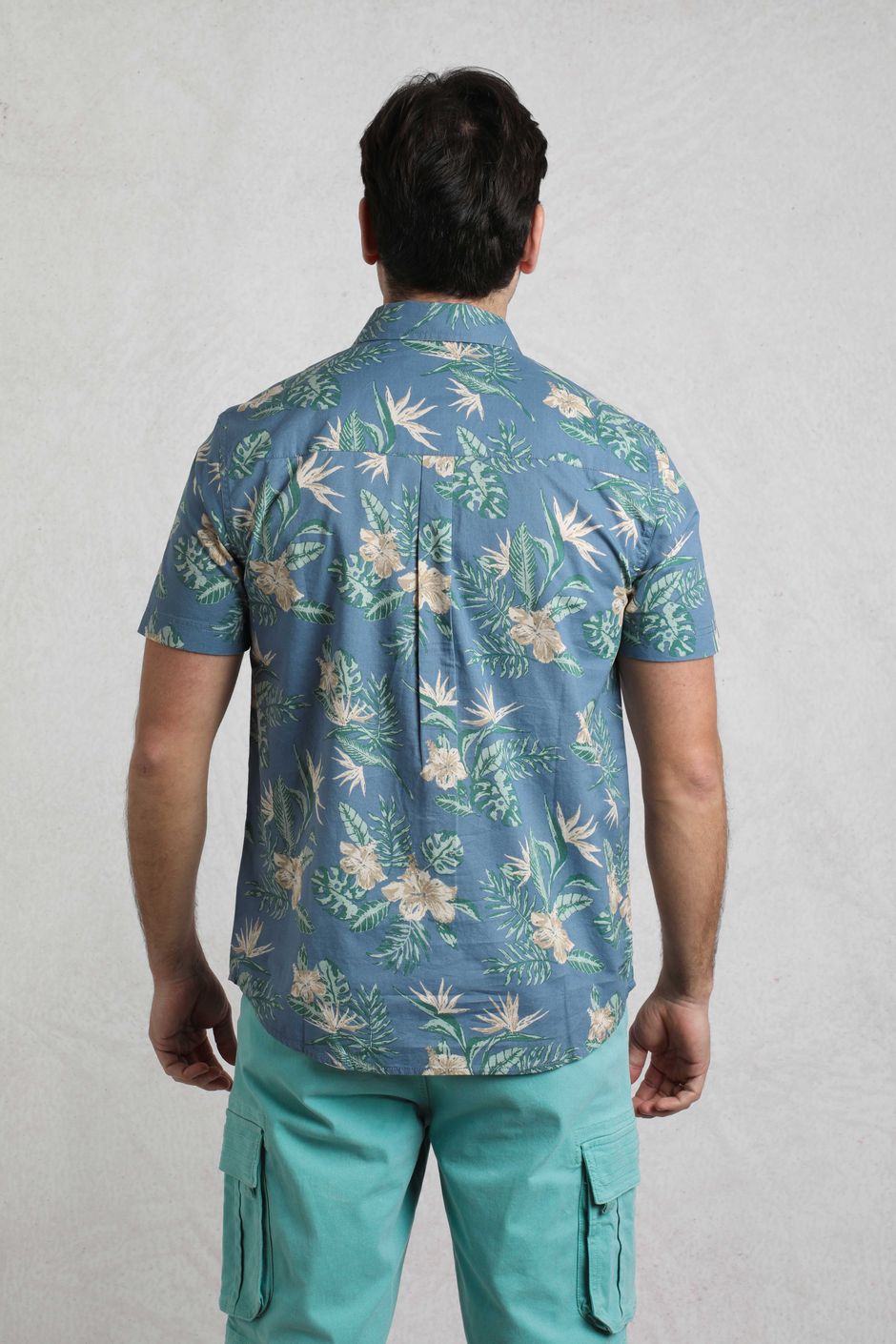 Blue Mirage Hand-Block Shirt