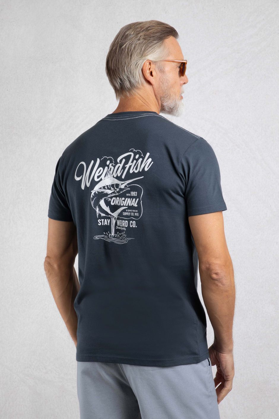 Marlin Eco Back Print T-Shirt Navy