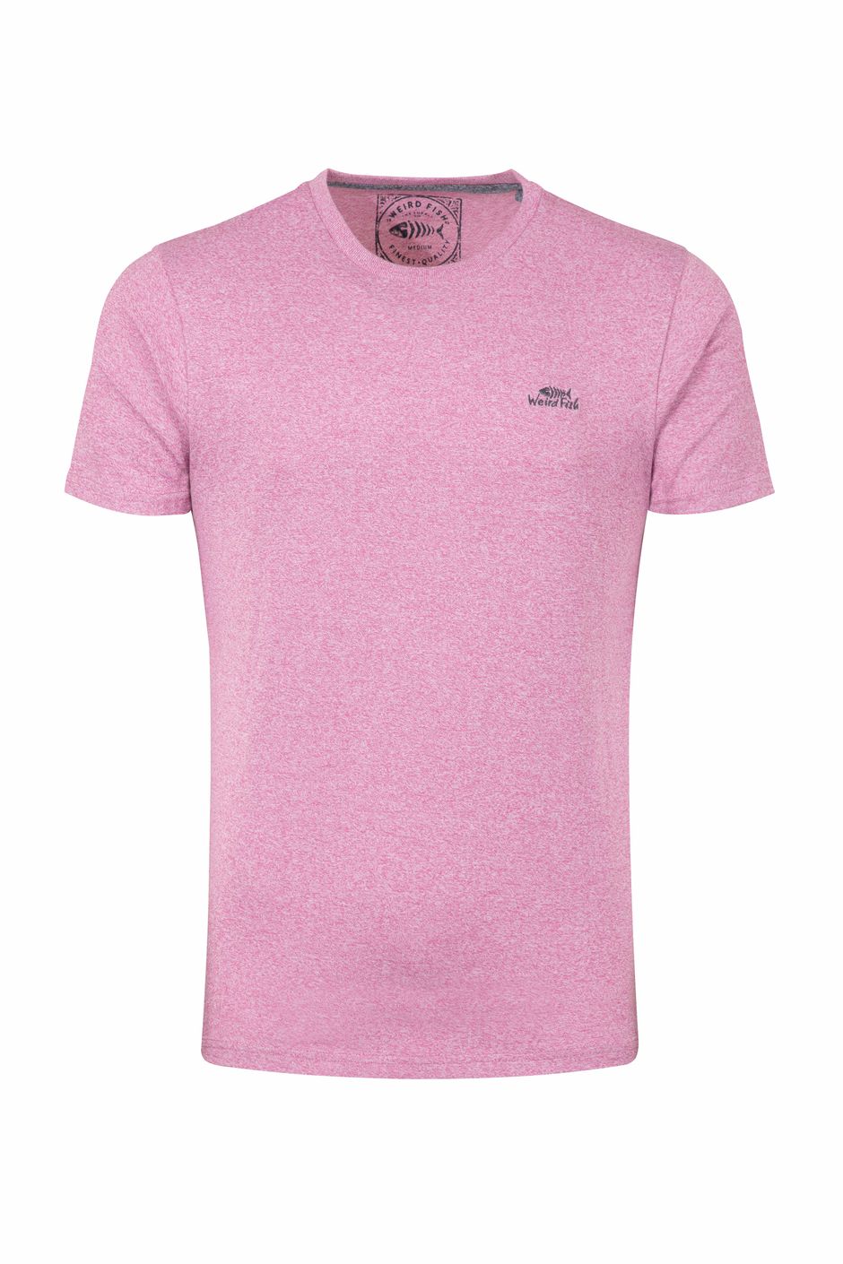 Fished Organic Cotton Branded T-Shirt Magenta