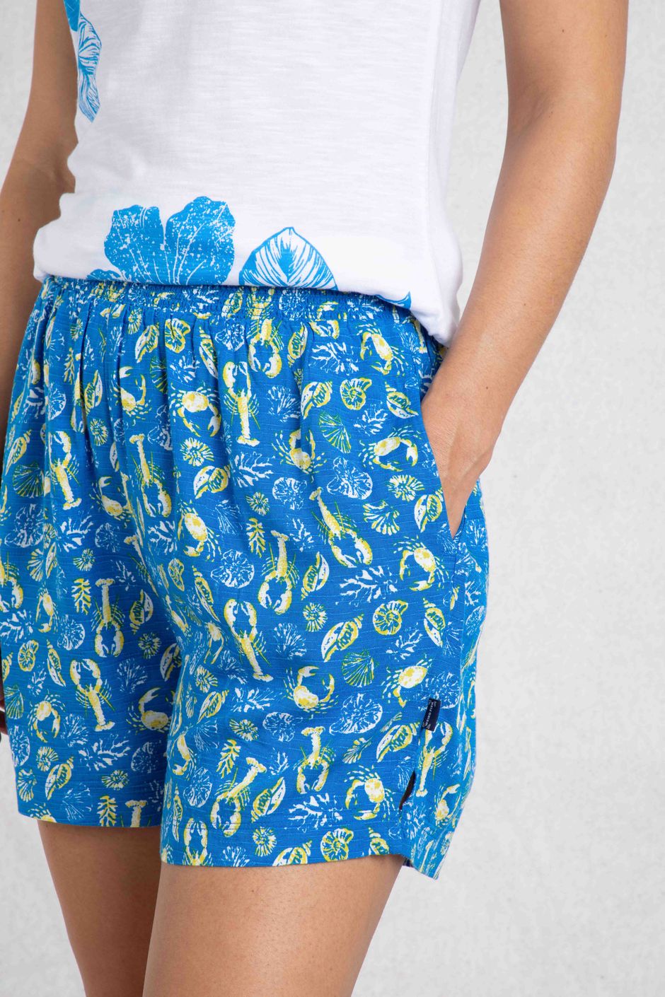 Viscose and Cupro Shorts