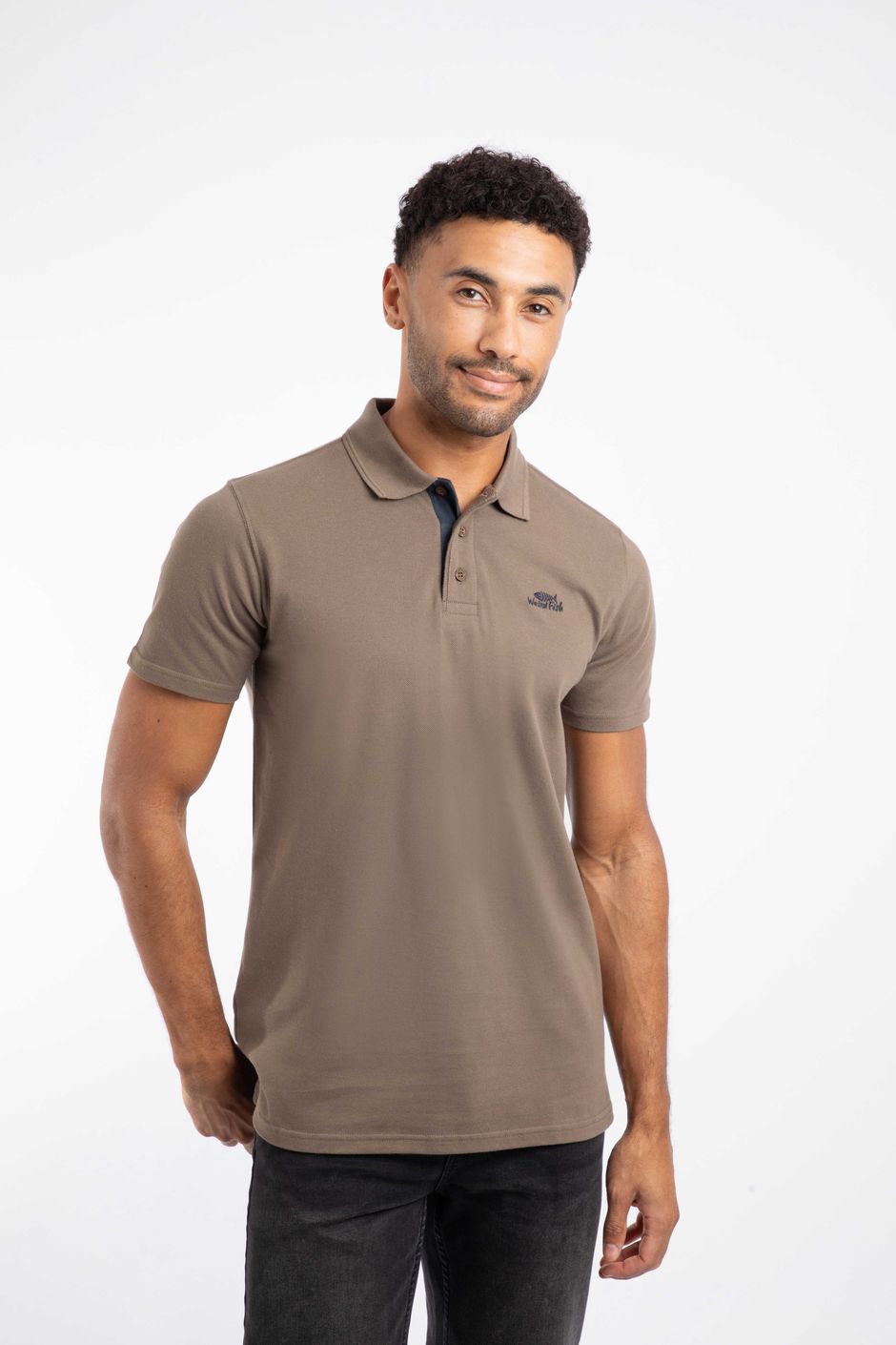 Miles Organic Cotton Pique Polo Bronze