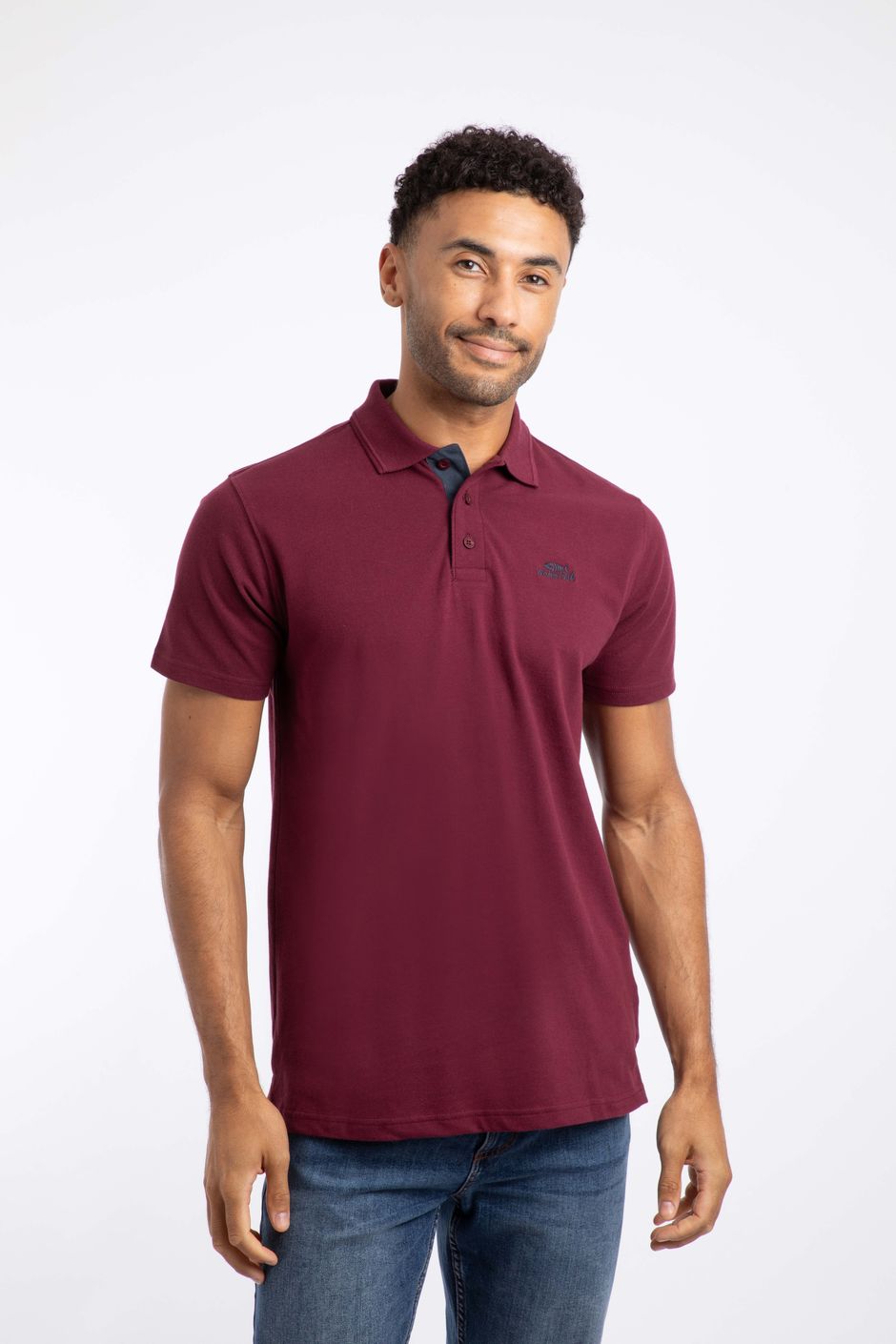 Miles Organic Cotton Pique Polo Tawny Port