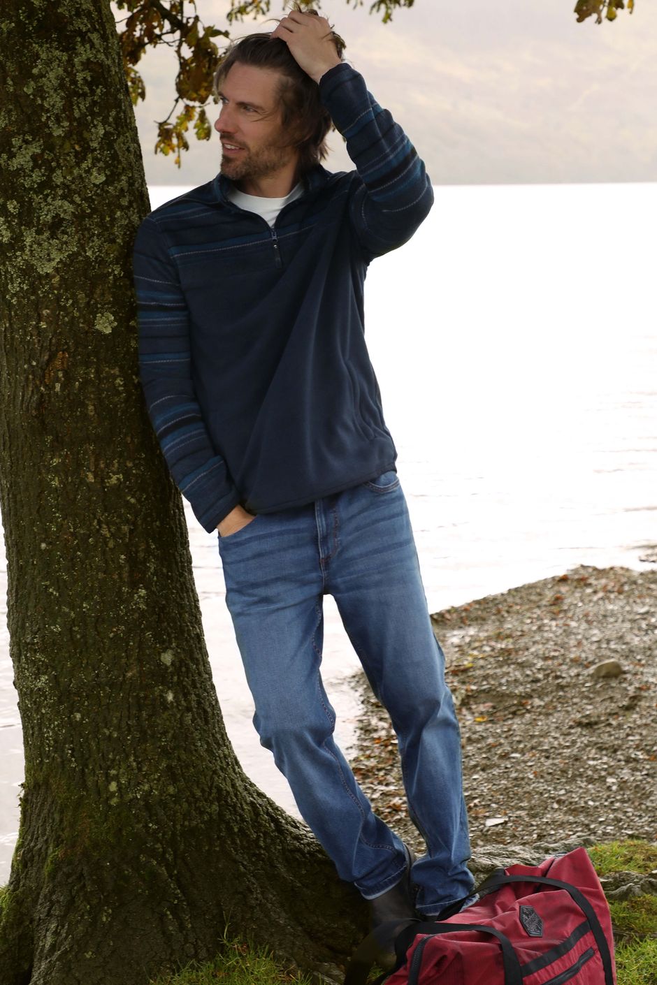 Eddie Straight Leg Denim Jeans Indigo