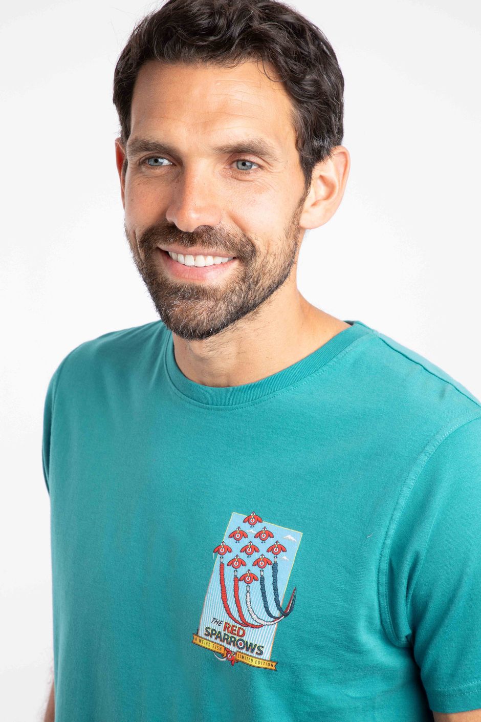 Red Sparrows Artist Tee Deep Teal