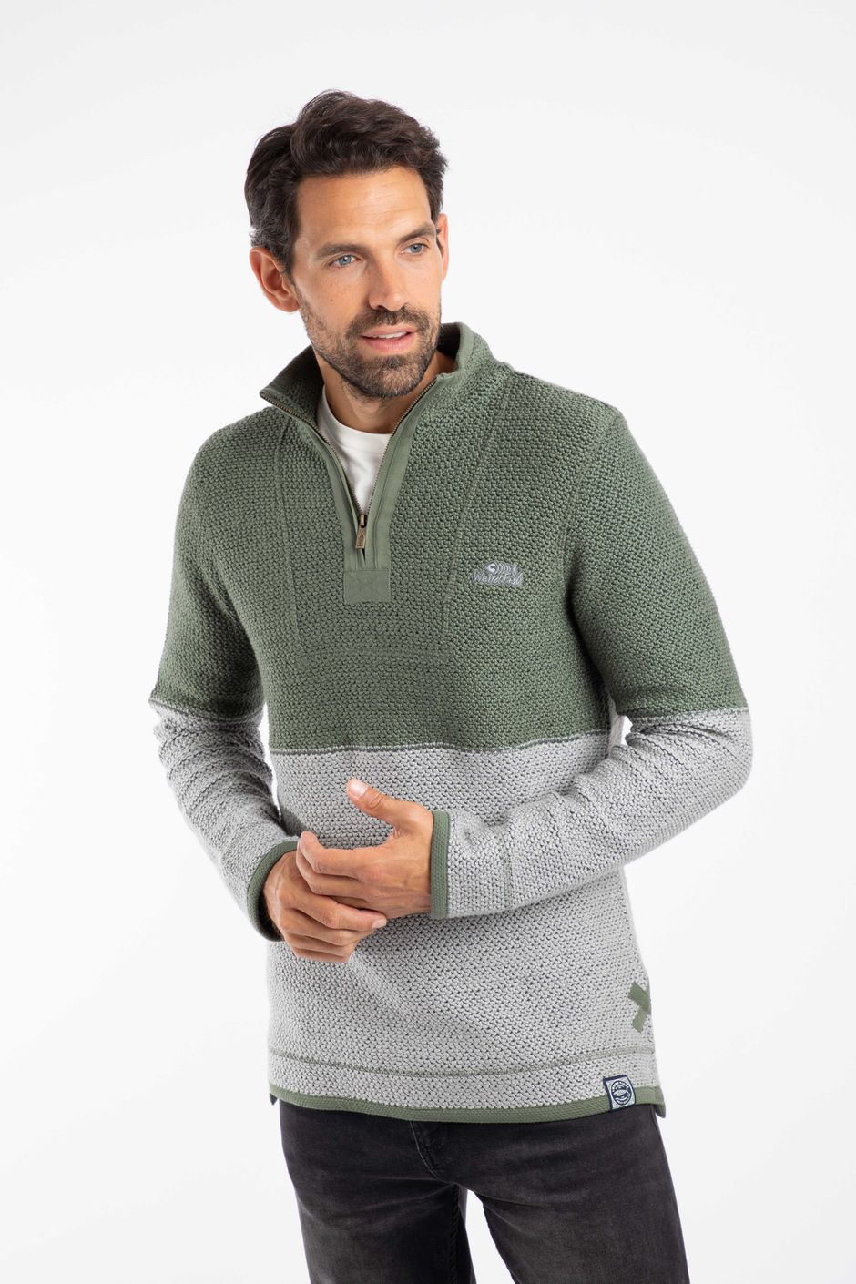 Kielder 1/4 Zip Limited Edition Macaroni Limestone