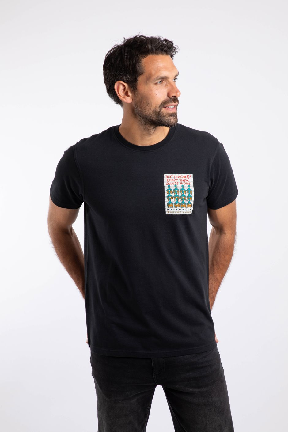 Hey Teacher Artist Tee Black