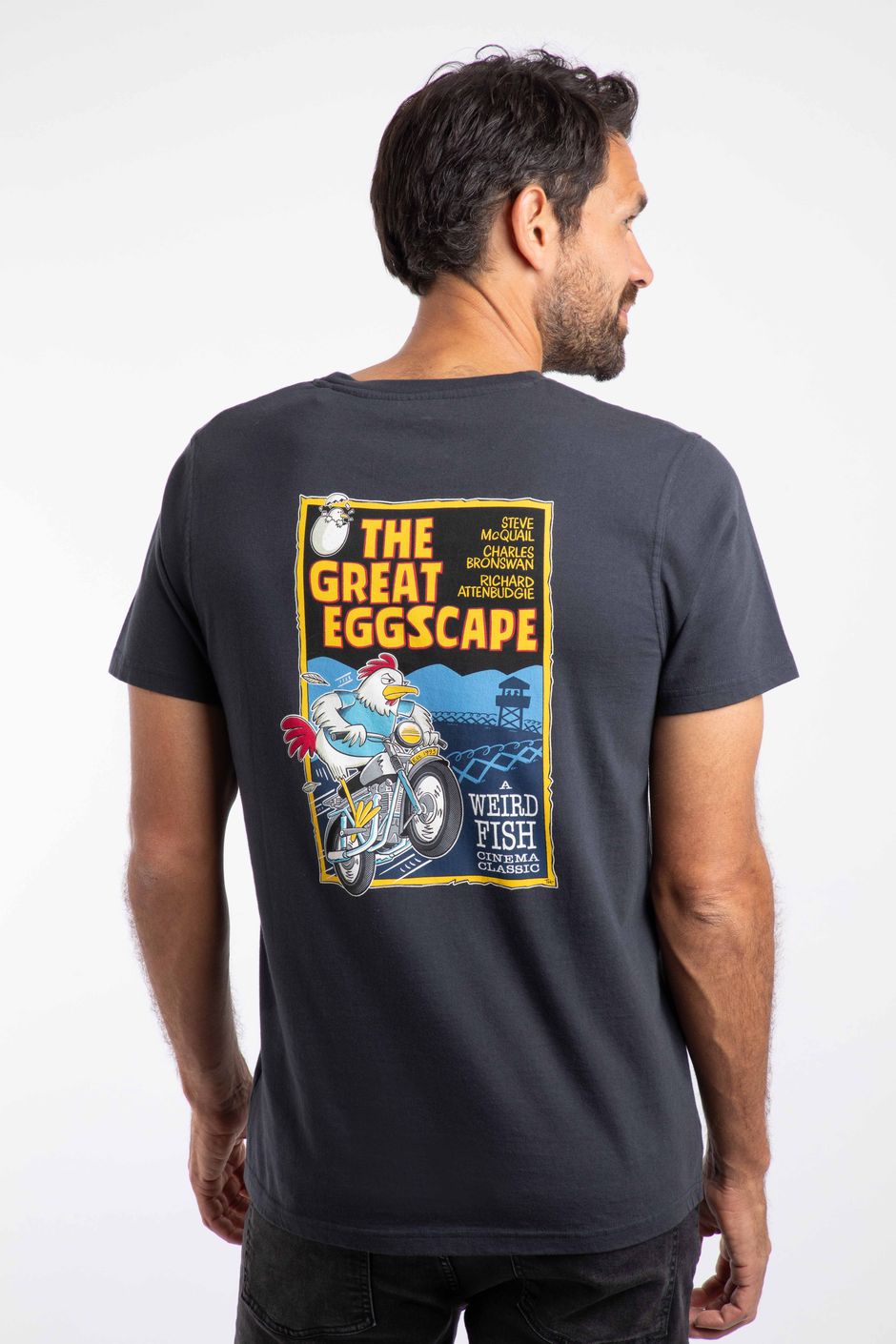 The Great Eggscape Artist Tee Navy