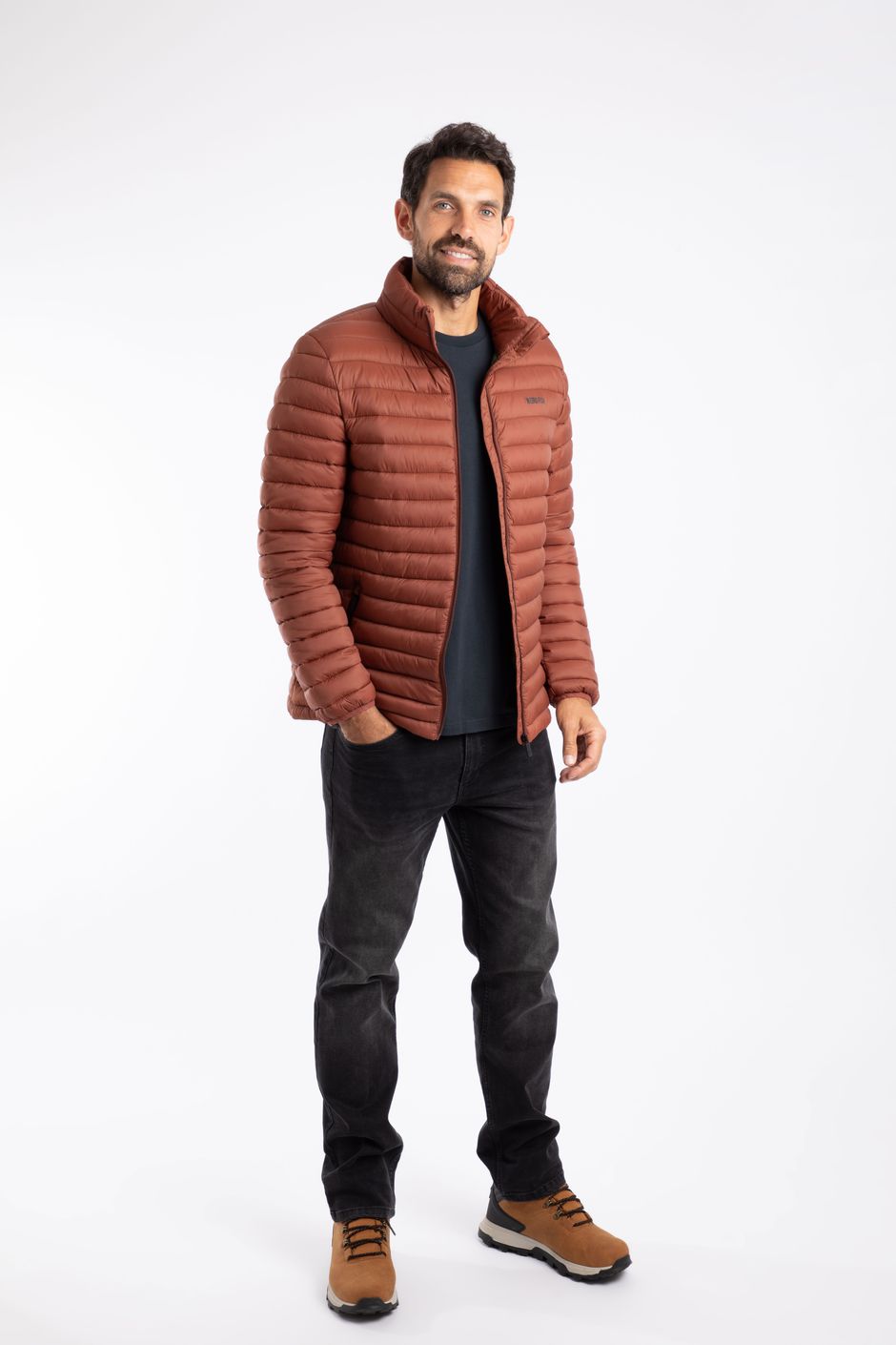 Crantock Lightweight Showerproof Padded Jacket Conker