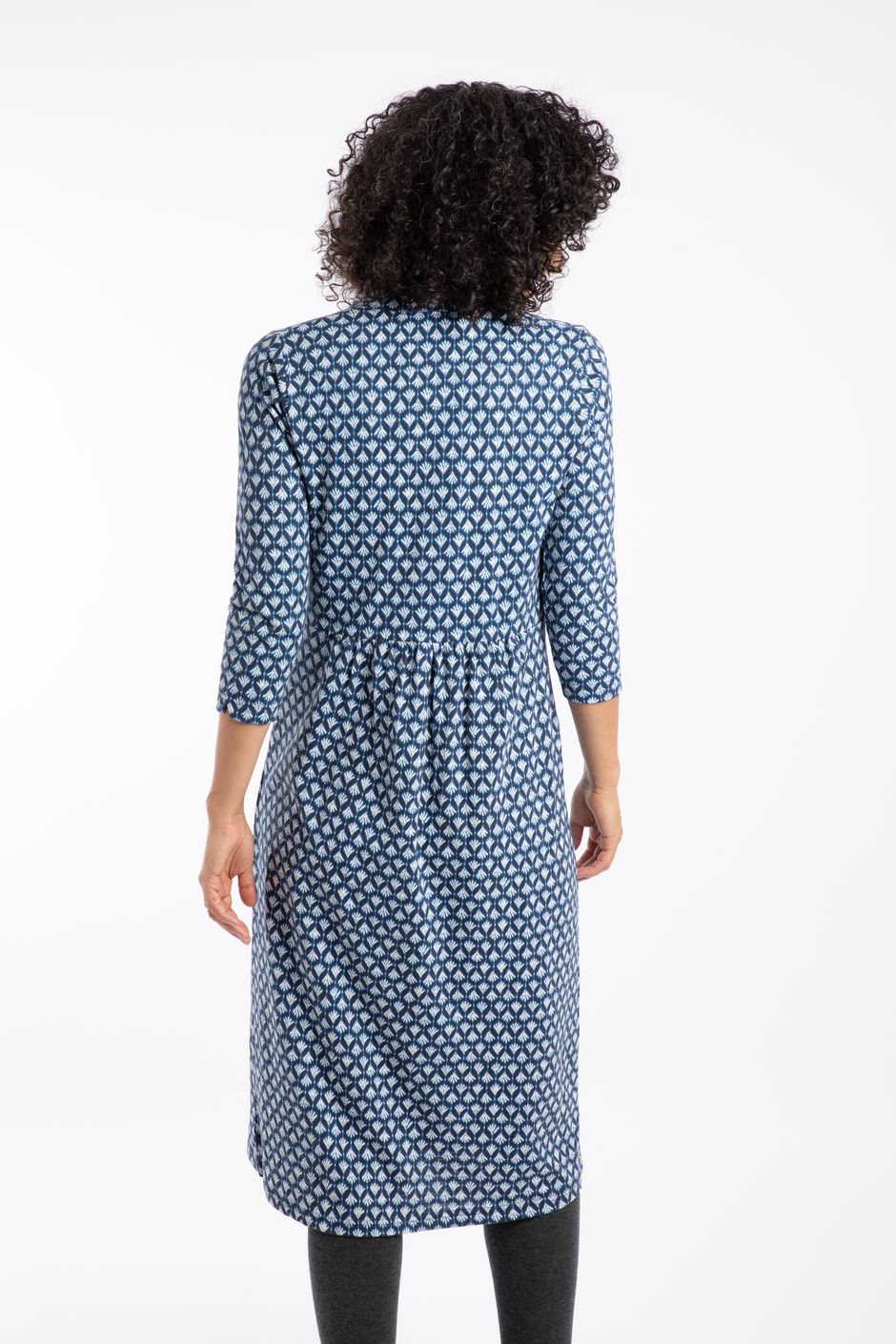 Isolde Midi Dress - Caviar stripes - yellow