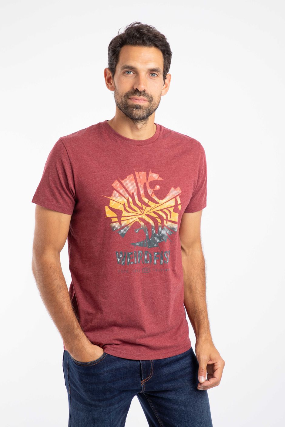 Shatter Front Print Graphic T-Shirt Port
