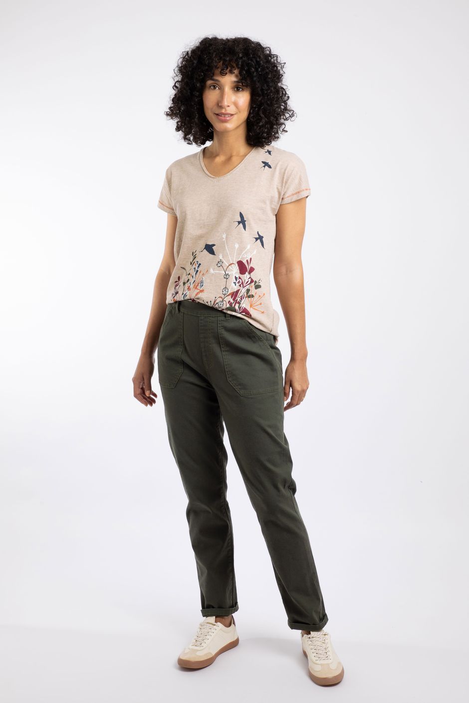 Malorri Cotton Stretch Trouser Anthracite