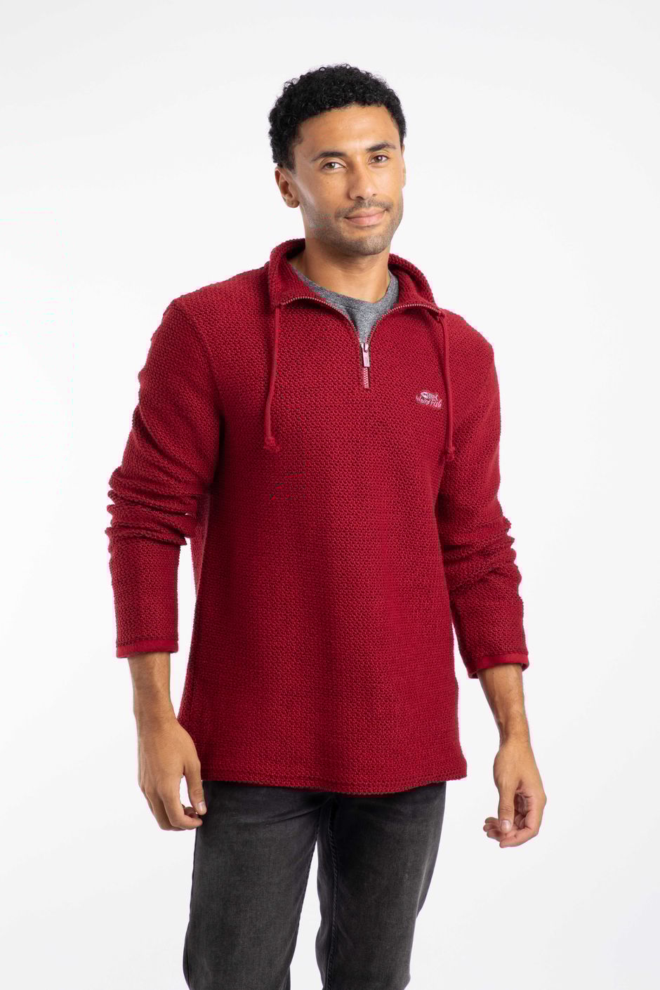 Cruiser 1/4 Zip Macaroni Garnet