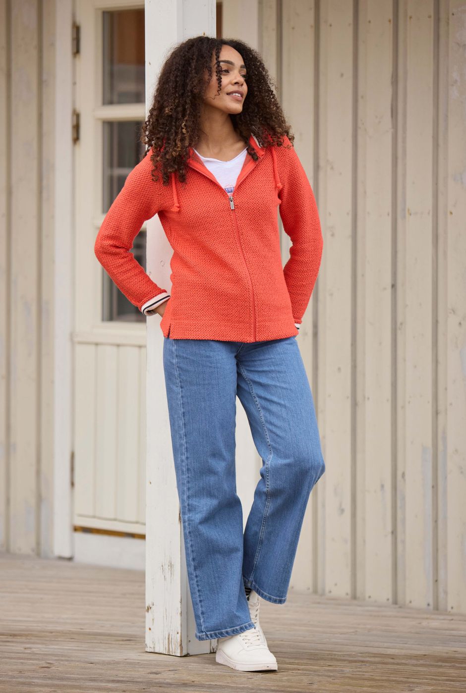 Corine Wide Leg Denim Jeans Denim