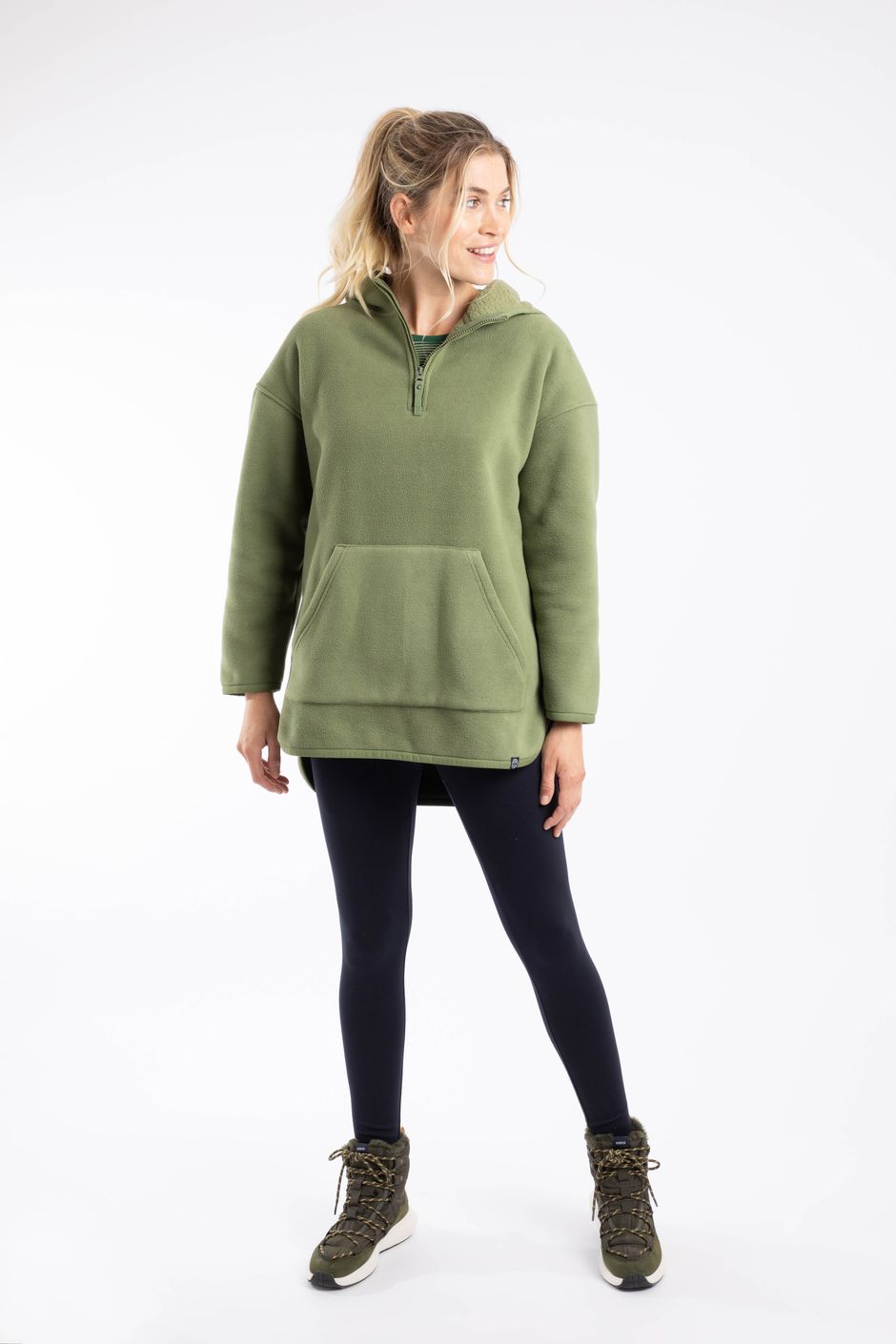 Laura Polar Popover Hoodie Artichoke