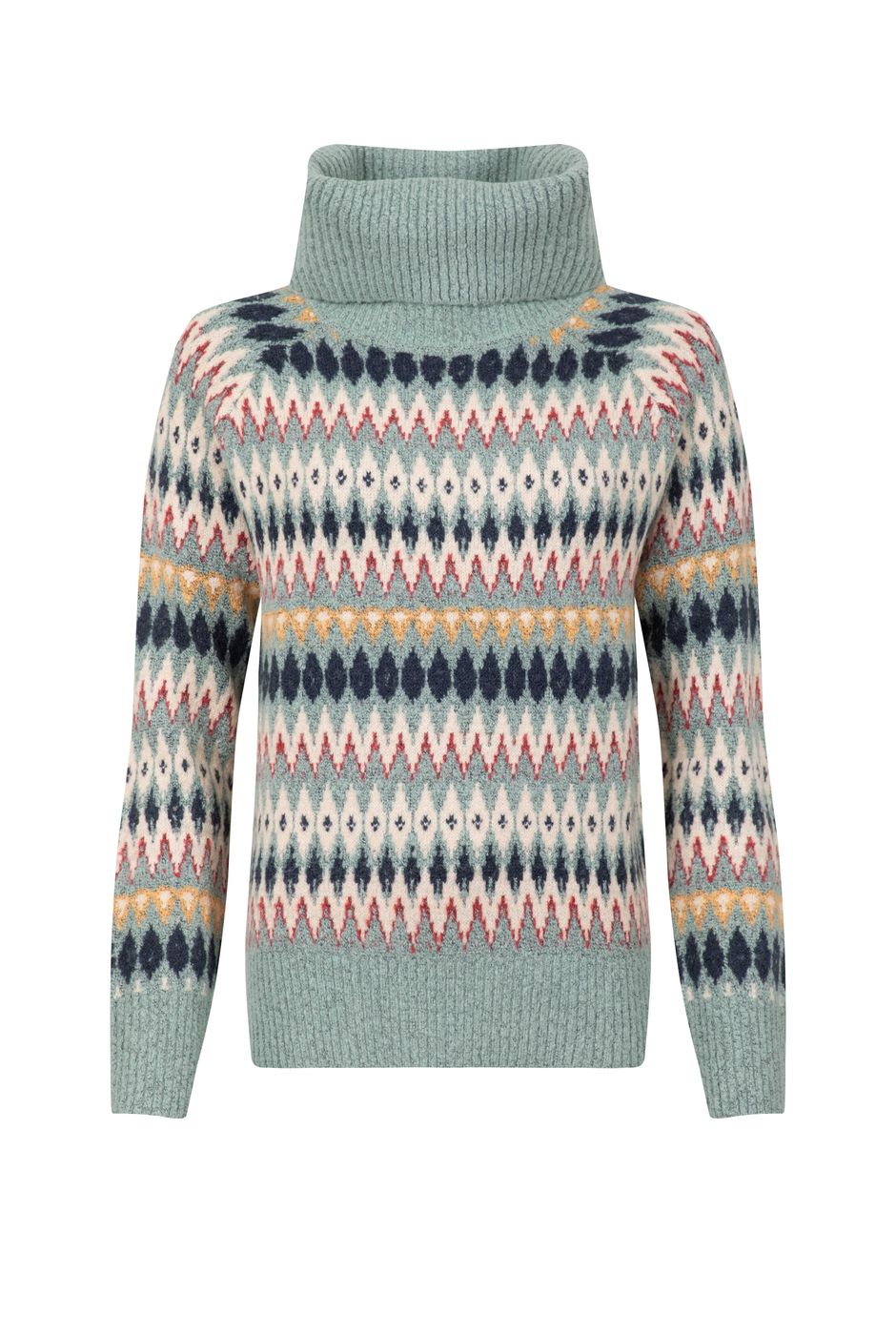 Lorrie Fair Isle Roll-Neck Jumper