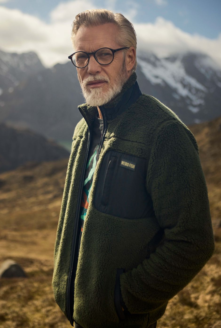 Fletcher Borg Full Zip Fleece Deep Lichen Green