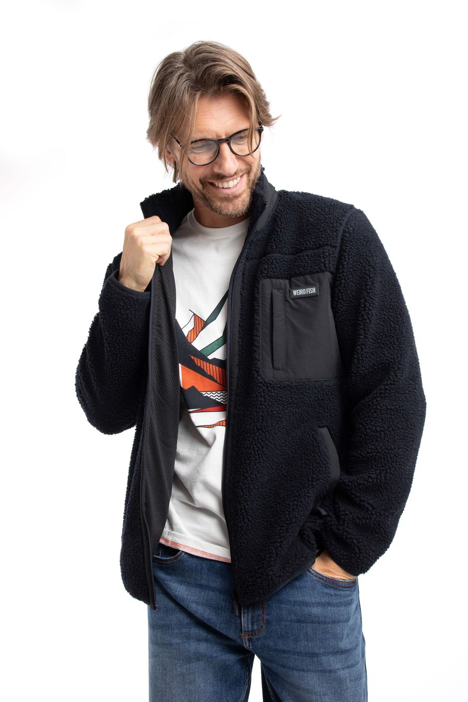 Fletcher Borg Full Zip Fleece Midnight