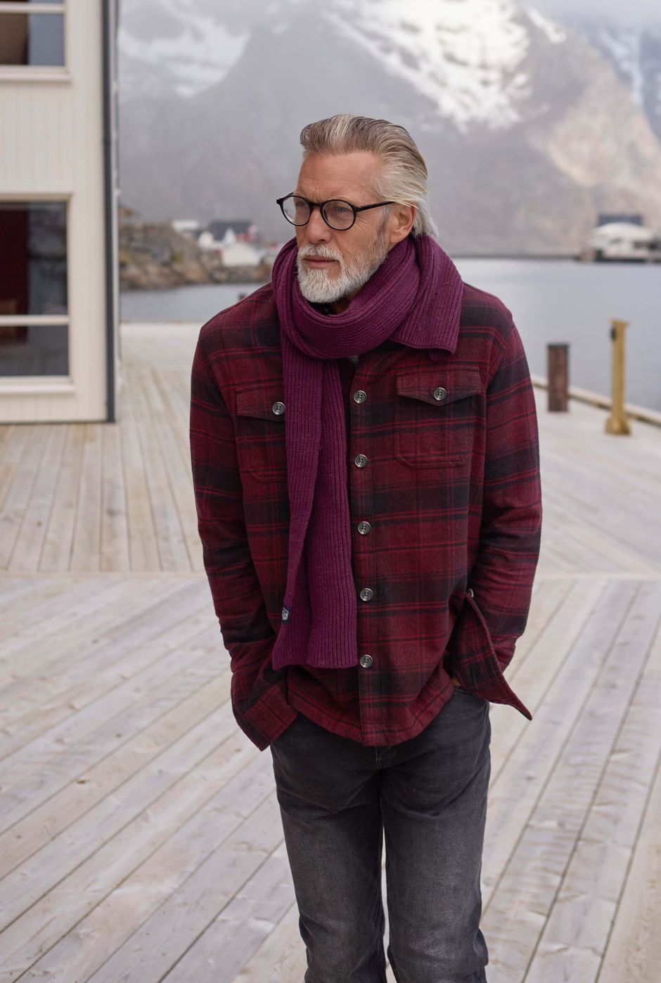 Bosco Check Over Shirt Garnet