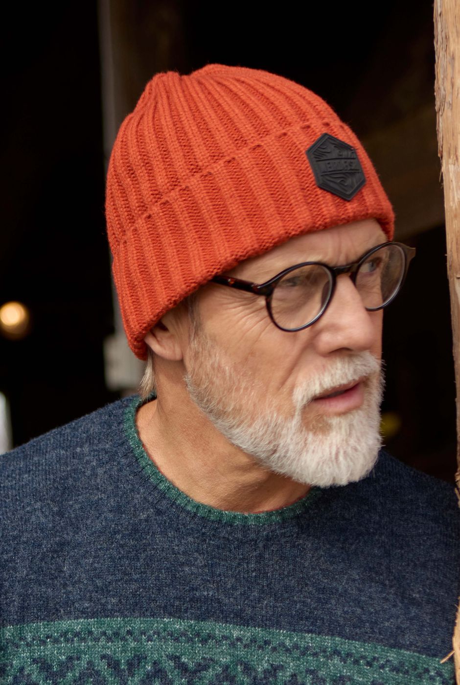 Monreith Beanie Rust Leaves