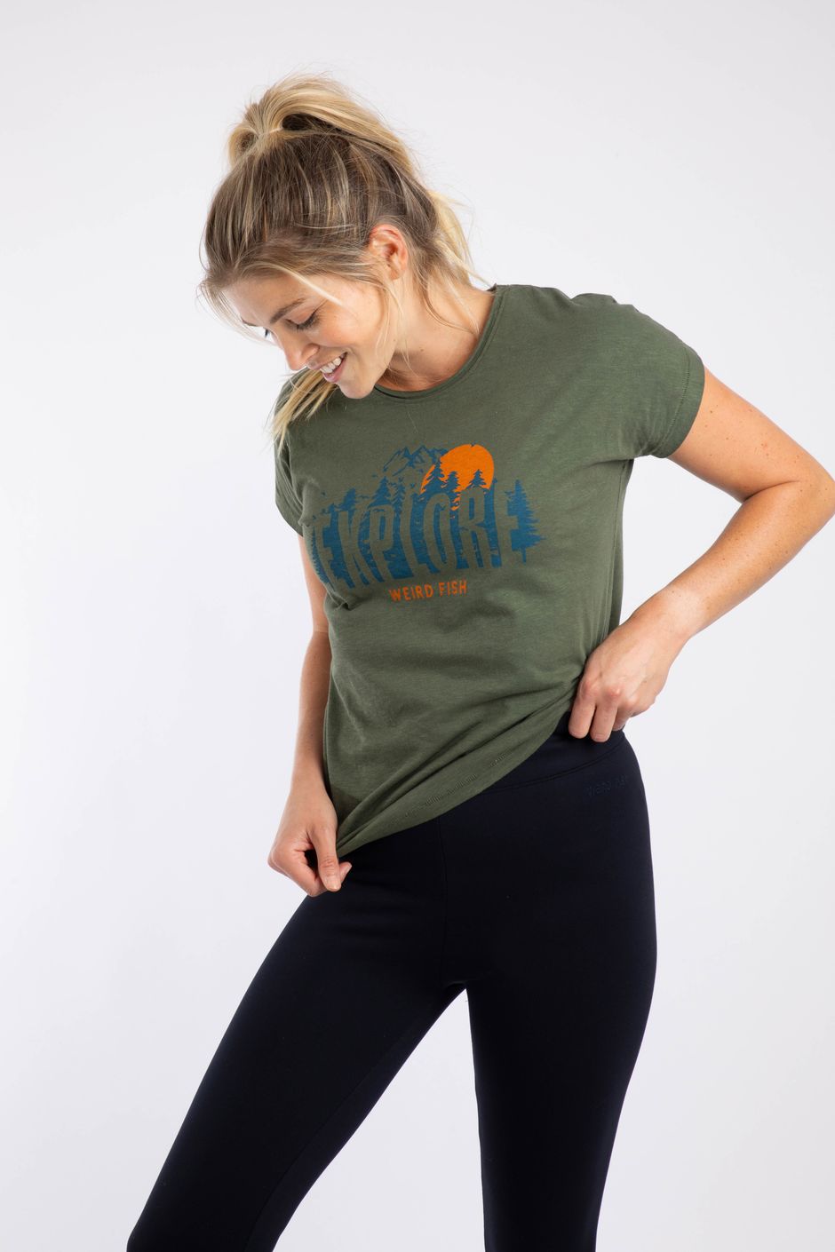 Explore Organic Cotton Graphic Tee Artichoke