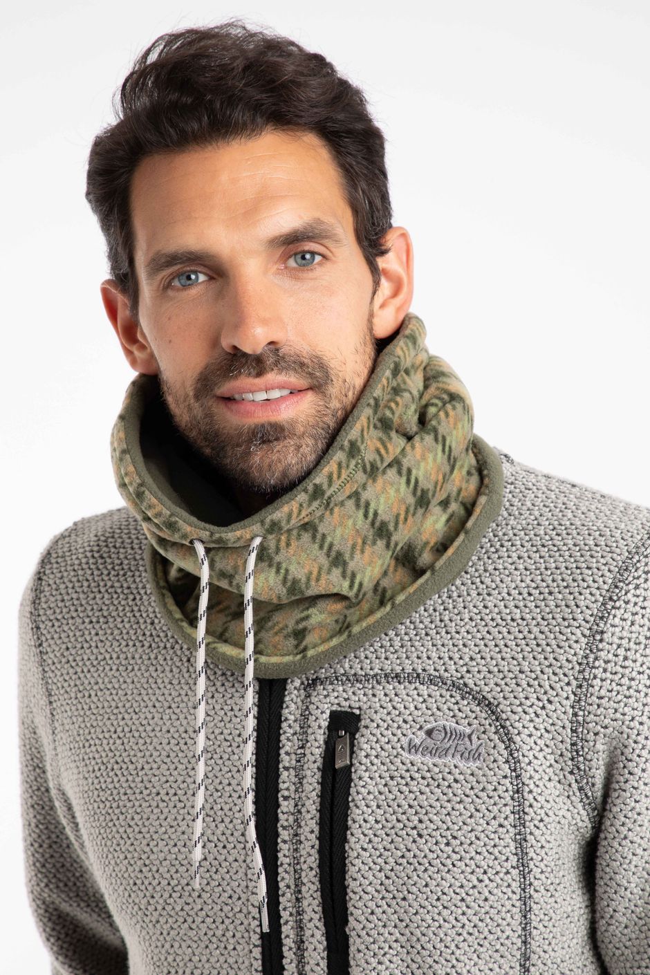 Perth Reversible Fleece Snood Olive