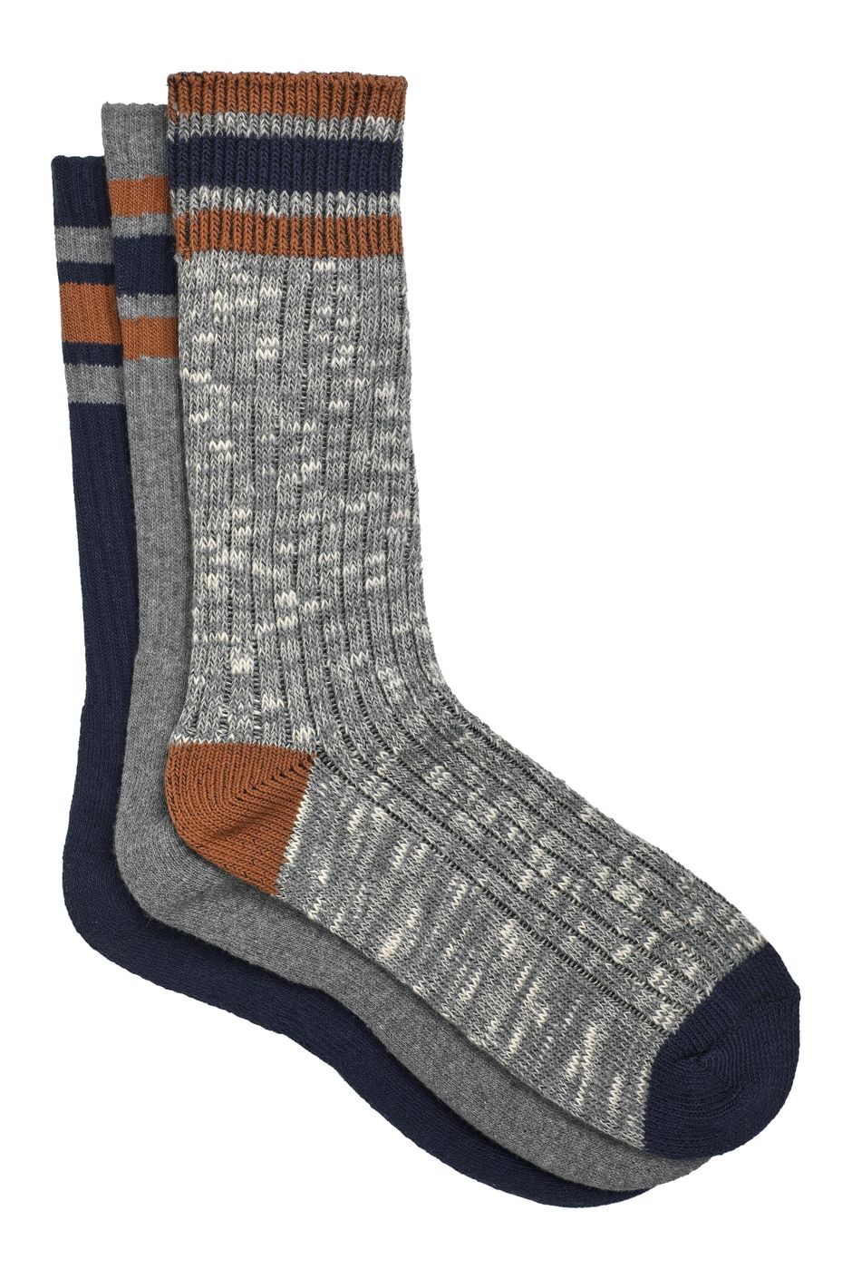 Fernvale Striped Boot Sock 3pk Navy