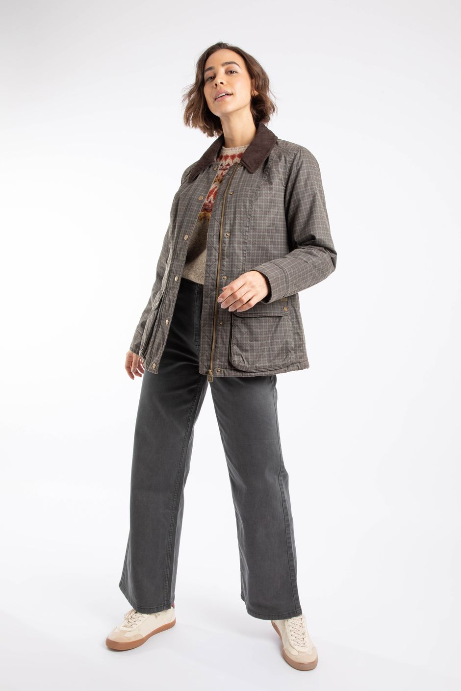 Osanna Printed Wadded Country Jacket Antique Tan