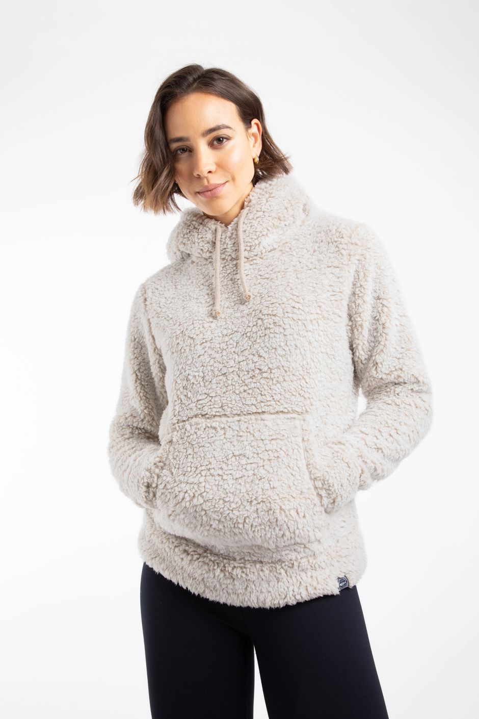Yara Cosy Fleece Hoodie Beige