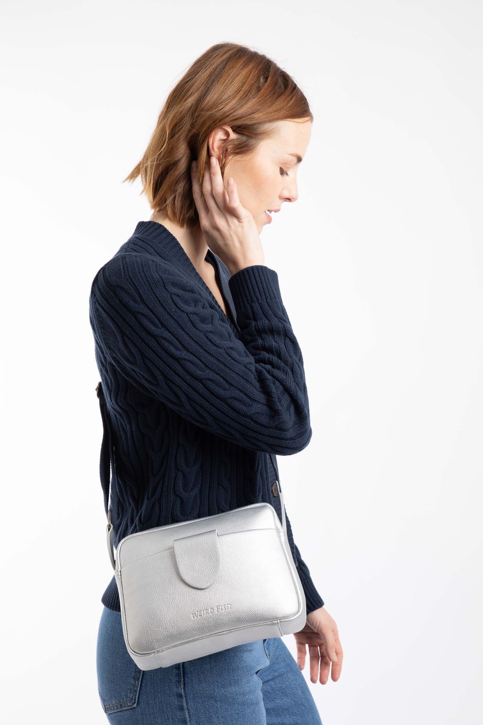 Dion Cross Body Bag Silver