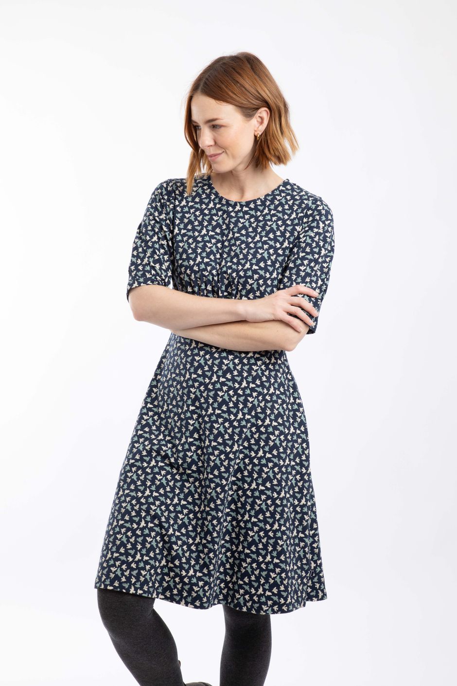 Cassandra Jersey Swing Dress Midnight