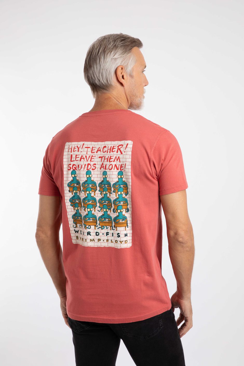 Hey Teacher Back Print Artist T-Shirt Nantucket