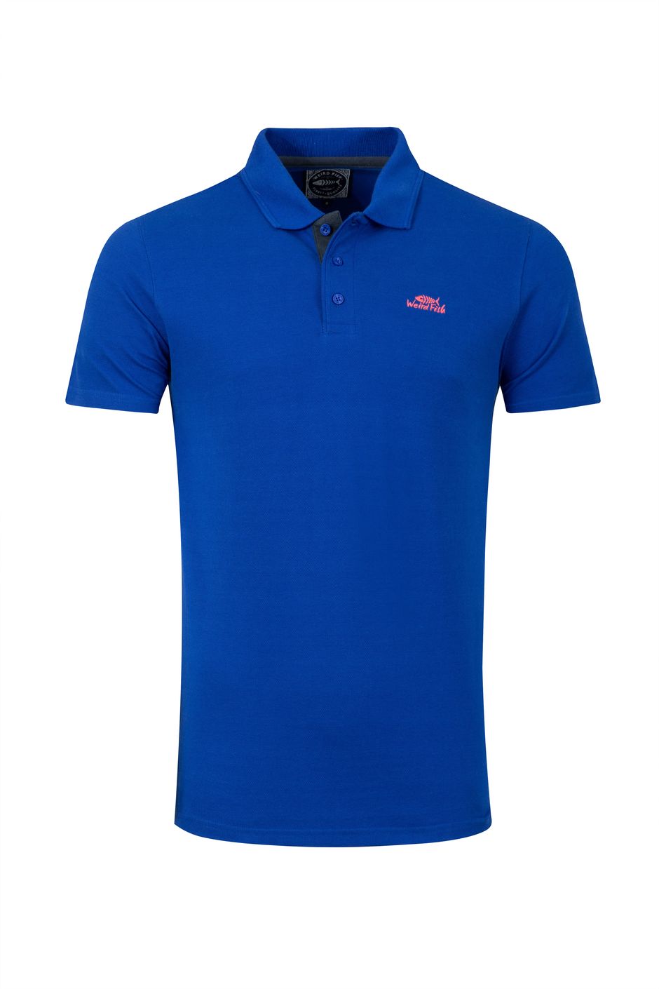 Miles Pique Polo Shirt Mazarine Blue