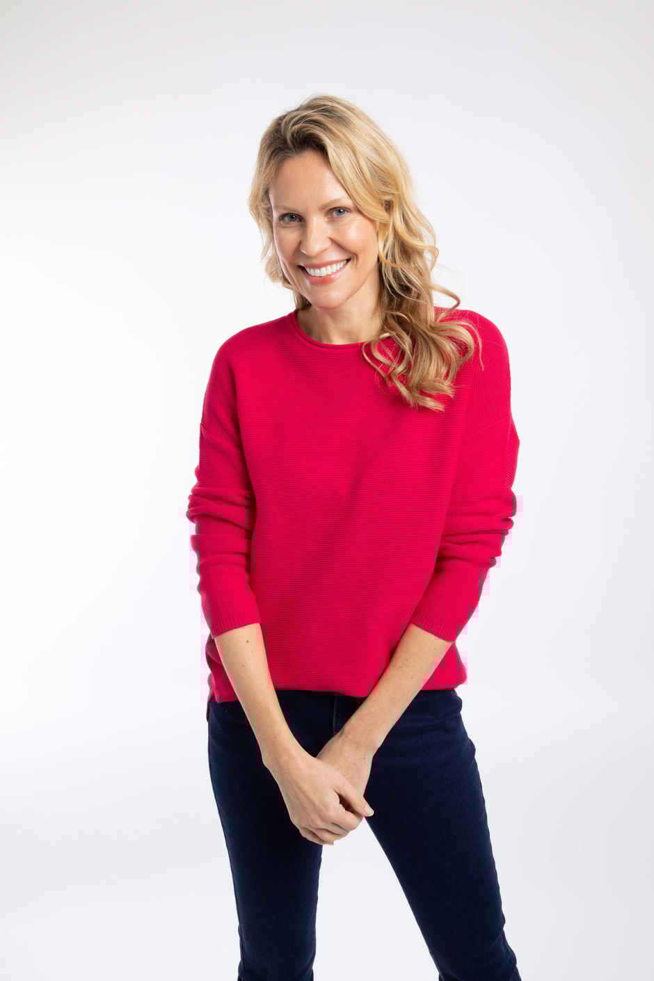 Dalla Knitted Crew Neck Jumper Barberry