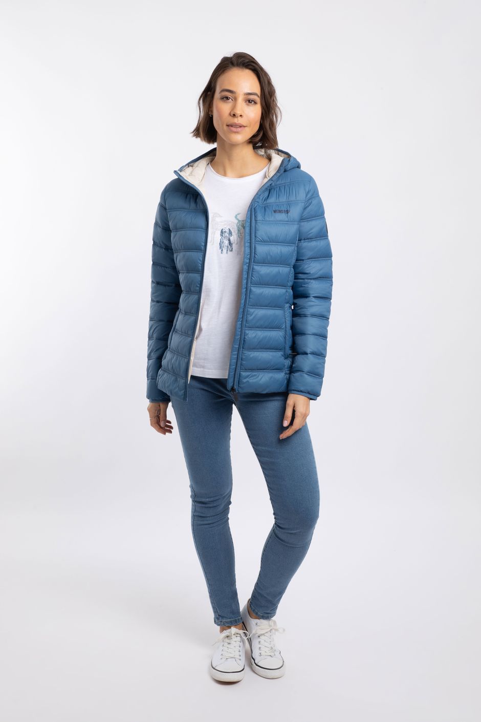 Eshka Lightweight Padded Jacket Washed Blue