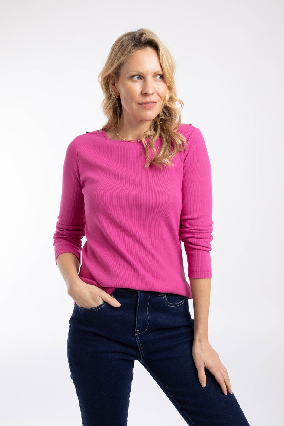 Maine Ribbed Outfitter T-Shirt Gerbera