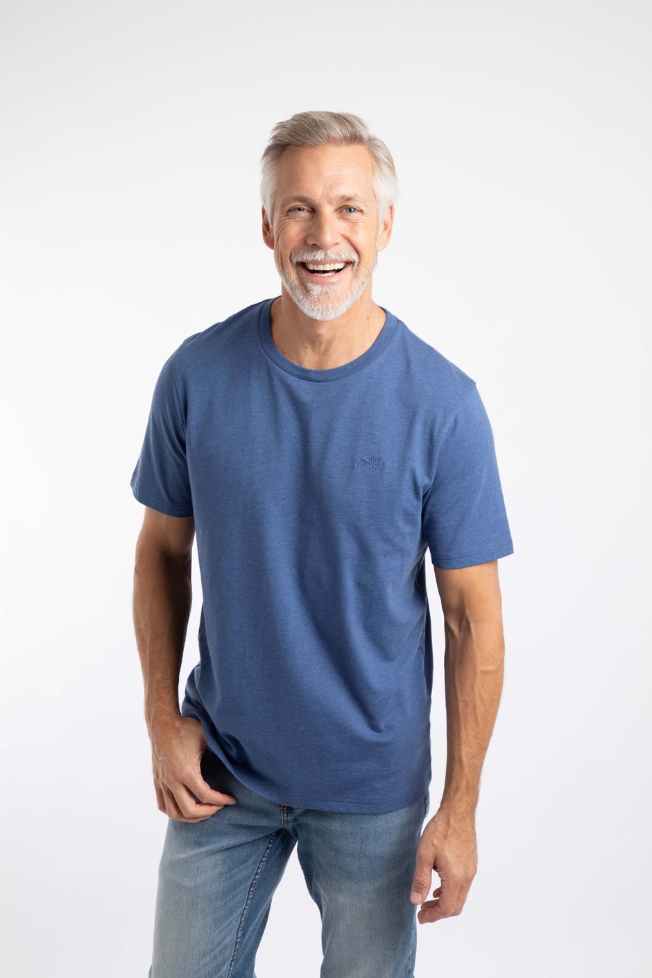 Hooked Branded T-Shirt Faded Blue