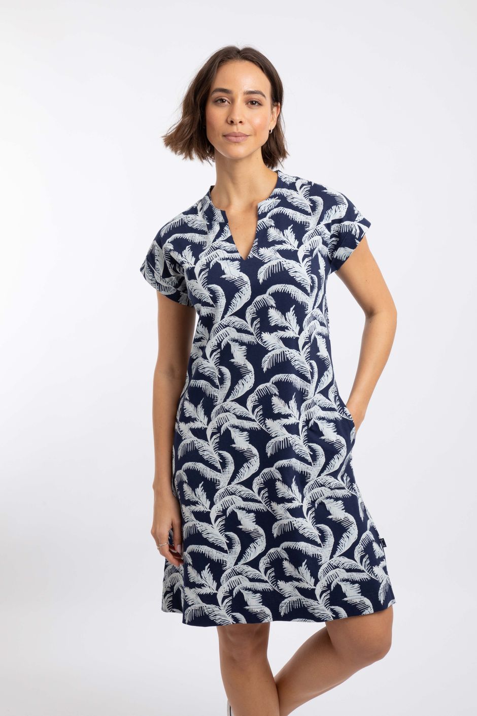 Suffolks Printed Jersey Dress Ink