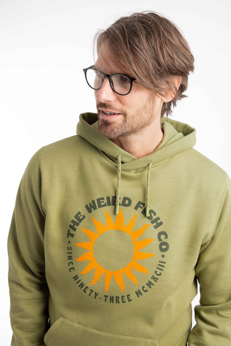 Bryant Front Print Graphic Popover Hoodie WashedOak