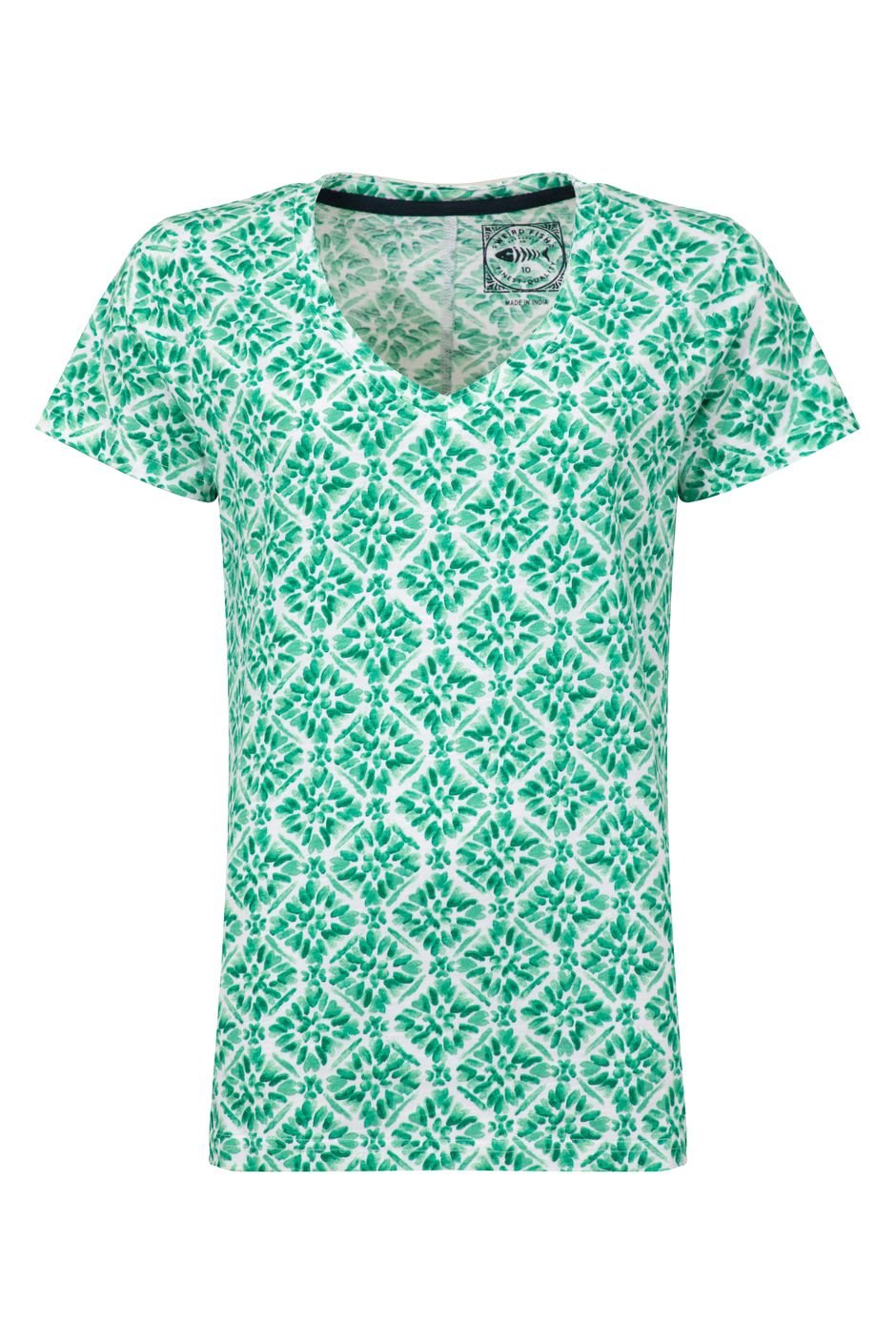 Merica Printed Jersey T-Shirt Beach Glass