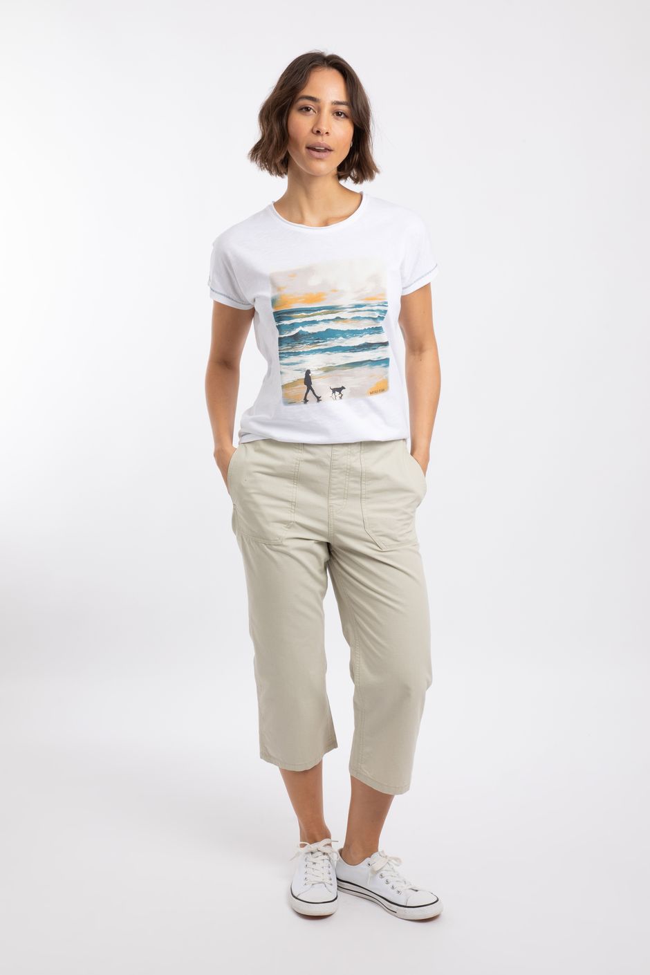 Anyar 3/4 Length Ripstop Trousers Oyster