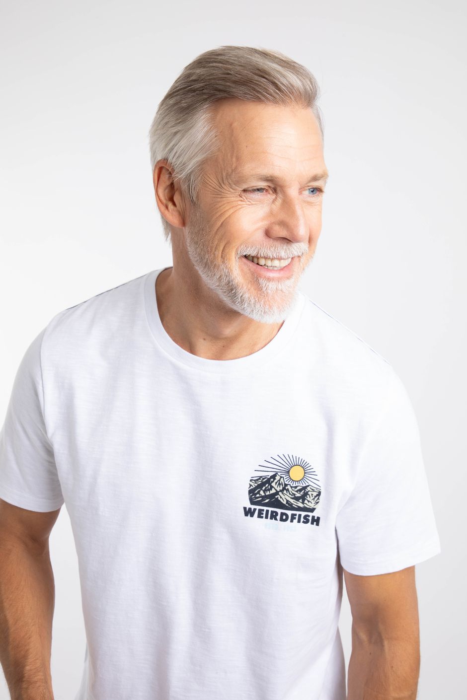 Lake Back Print Graphic T-Shirt White