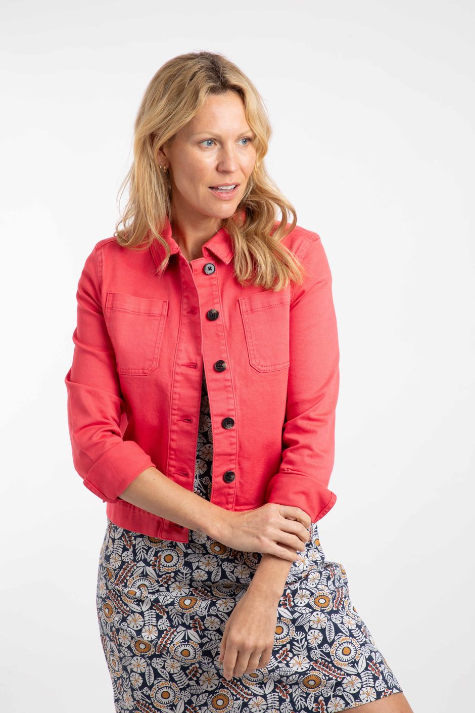 Rosanna Canvas Jacket Flamingo