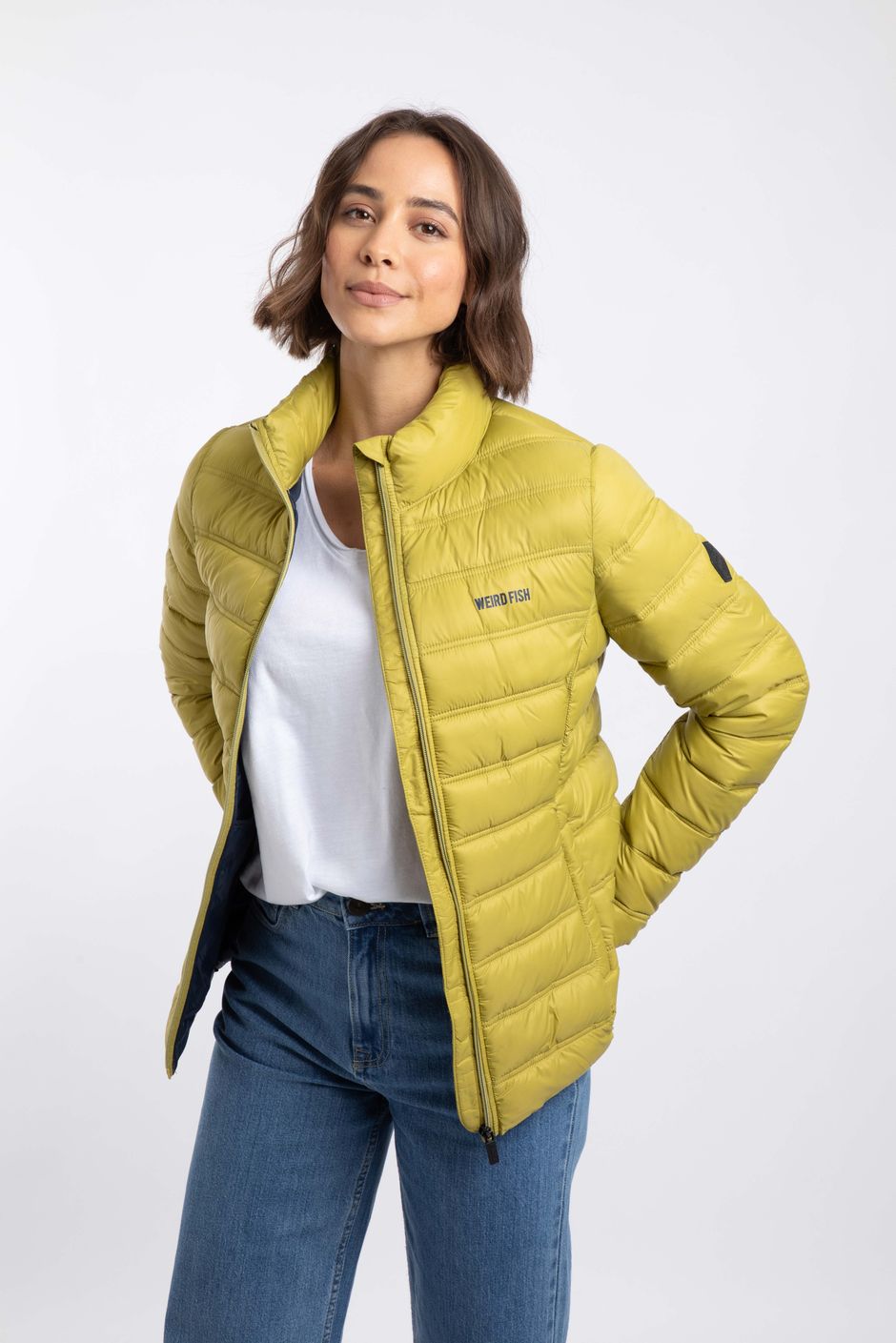 Travellia Lightweight Showerproof Padded Jacket Tarragon