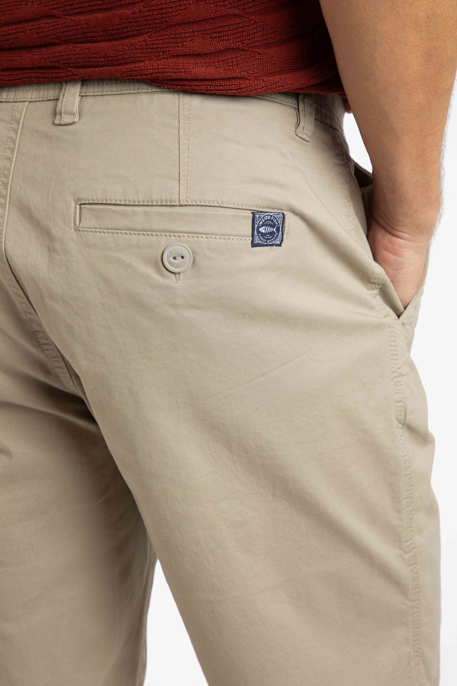 Rayburn Cotton Flat Front Shorts Flint Stone | Weird Fish