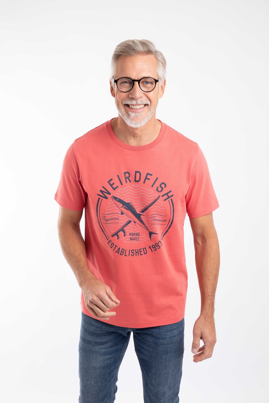 Hudson Front Print Branded T-Shirt Nantucket