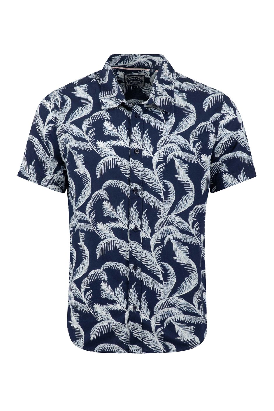 Avondale Short Sleeve Printed Shirt Dark Blue