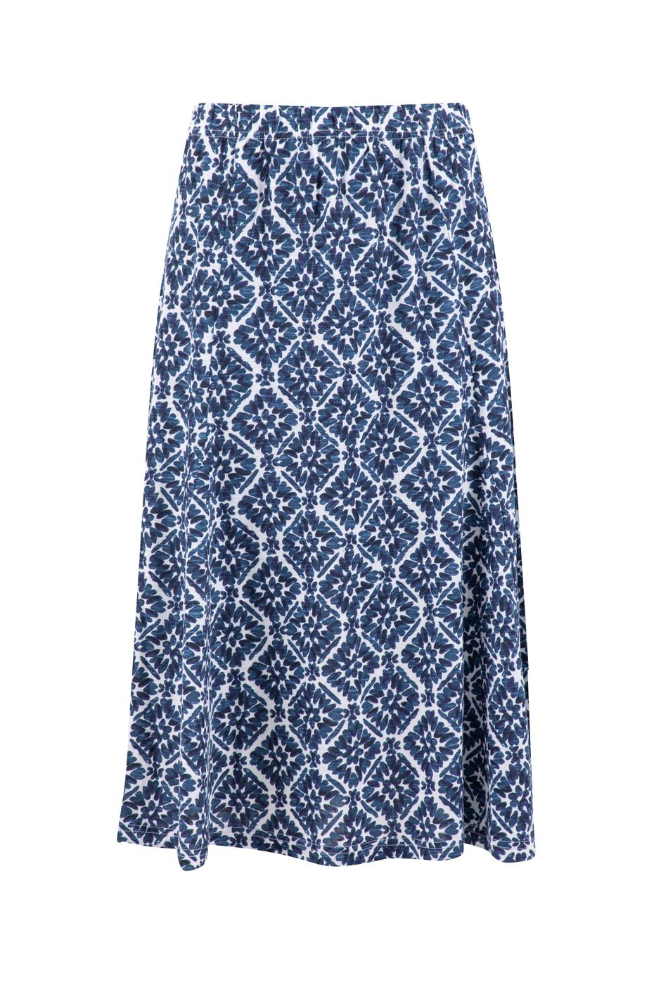 Romaro Printed Jersey Midi Skirt Twilight