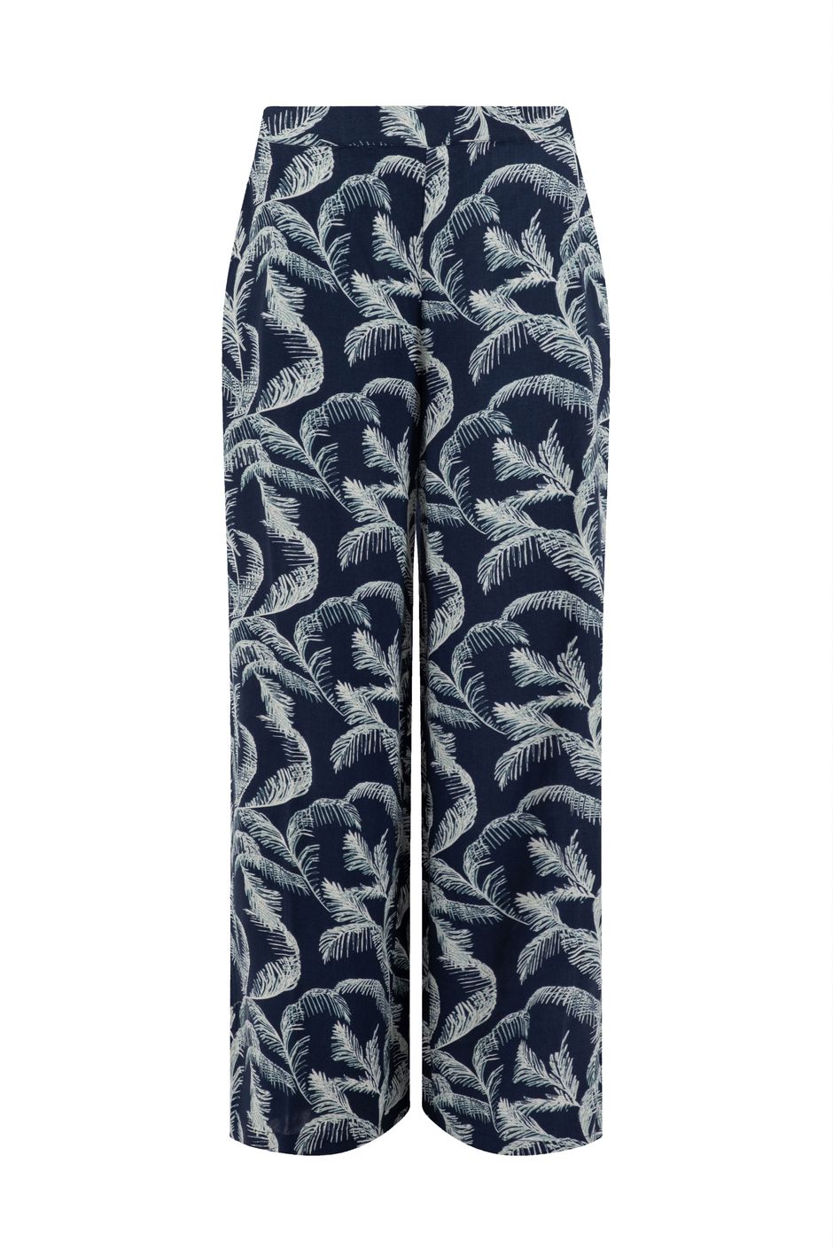 Mounira Printed Wide Leg Trousers Ink